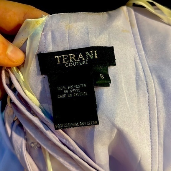 Beautiful Rhinestone Strapless Tie  Up Prom Dress - Picture 5 of 5